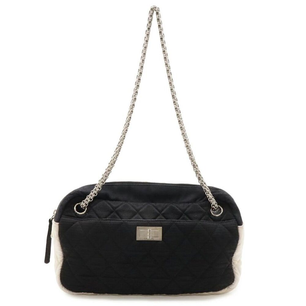 Chanel Satin Canvas Shoulder Bag